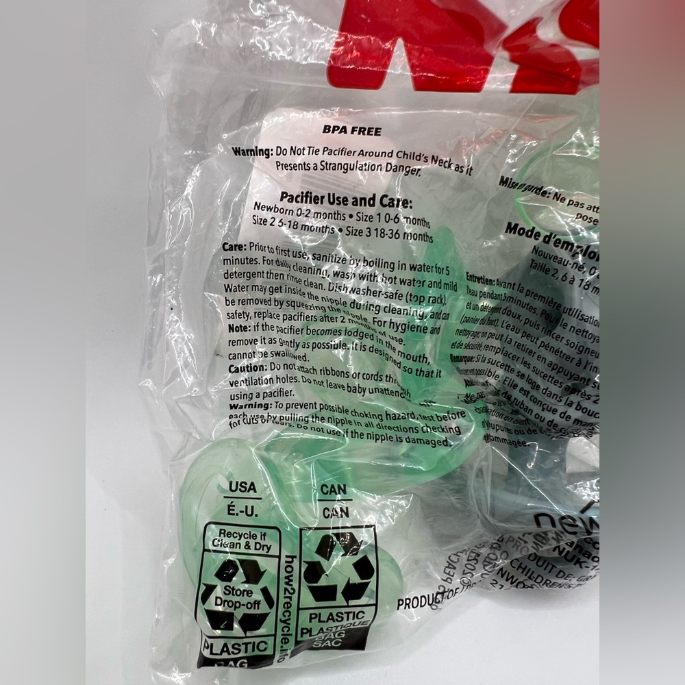 NUK Green Pacifiers - Picture 5 of 6
